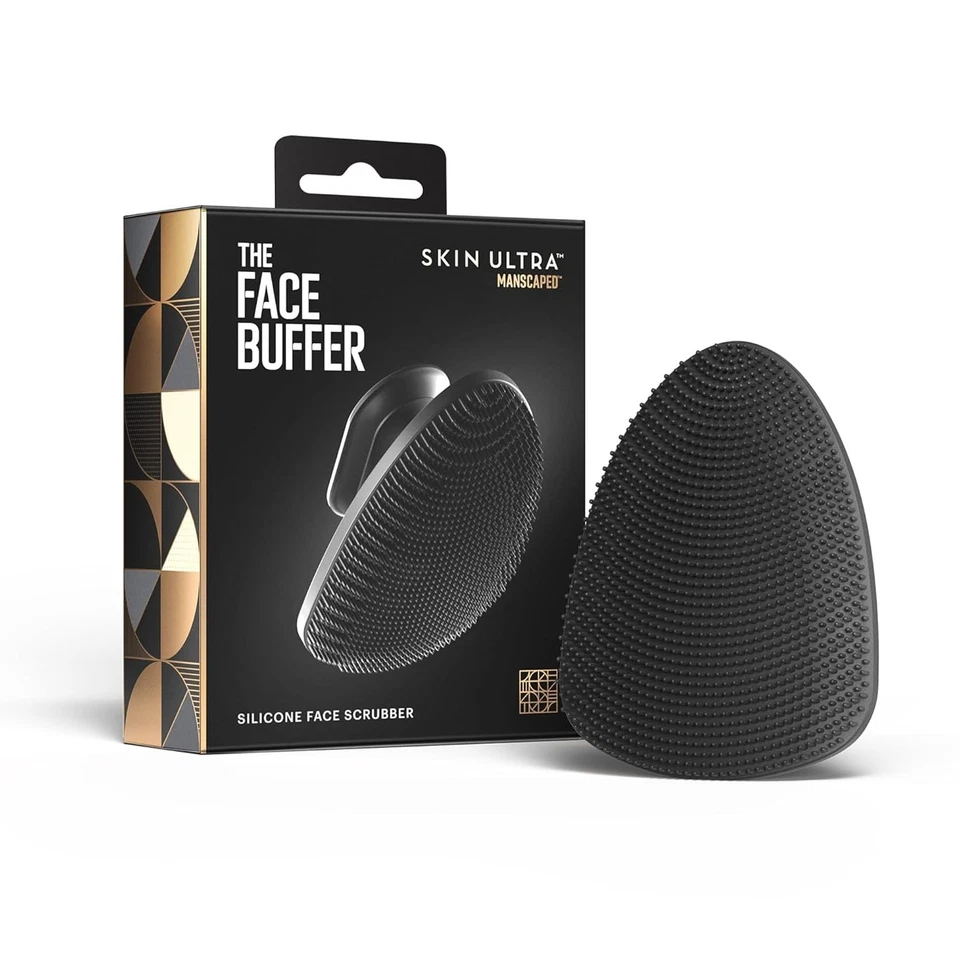 The Face Buffer - Limpiador facial de silicona para hombre para nutrir, limpiar profundamente y E Foto 1 de 4