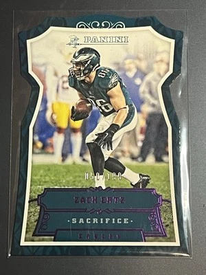 Zach Ertz 2016 Panini Sacrifice Purple /199 #187 - Eagles - Image 1 of 3