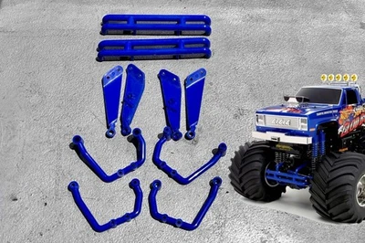 2004 Tamiya Super Clod Buster RC 1:10 Chassis F Parts #10005969 BLUE - NEW - Image 1 of 4