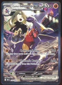 Juego de cartas coleccionables Pokémon Cynthia's Garchomp EX #232/182 SV10: ¡Destined Rivals casi nuevo! #1 - Imagen 1 de 2