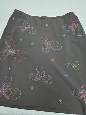 Falda Negra Lentejuelas Estilo Swiftie Para Mujer Talla 22W Nueva Con Etiquetas Bordado Colorido Foto 1 de 4