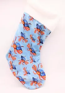 Hermit Crab Christmas Stocking, Beach Holiday Decor - Picture 1 of 5