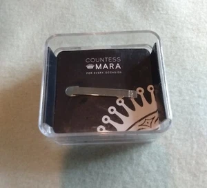 NUEVO Clip de corbata vintage condesa Mara tono plateado - Imagen 1 de 3