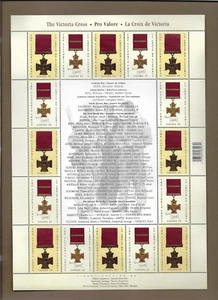Canada Stamps - Full Pane of 16 - Canadian Victoria Cross Winners #2066 MNH - Picture 1 of 1