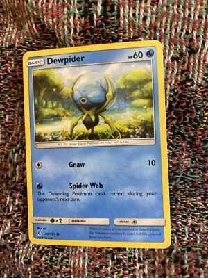 POKEMON Trading Card Basic Dewpider HP60 Gnaw Spider Web 32/131 - Image 1 of 2