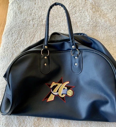 Vintage Philadelphia 76ers Sixers gym bag duffle Basketball Luggage Carry-on Cover