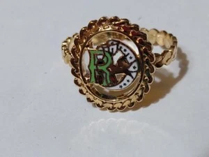 RING Daughters of REBEKAH 18KT Gold ELEKTROPLATTE Damen 10,5 Odd Fellow - Bild 1 von 5