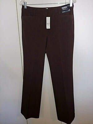 NEW YORK & CO THE 7TH AVENUE BOOTCUT STRETCH  BROWN PANTS-4-NWT-$46.95-NICE - Image 1 of 4