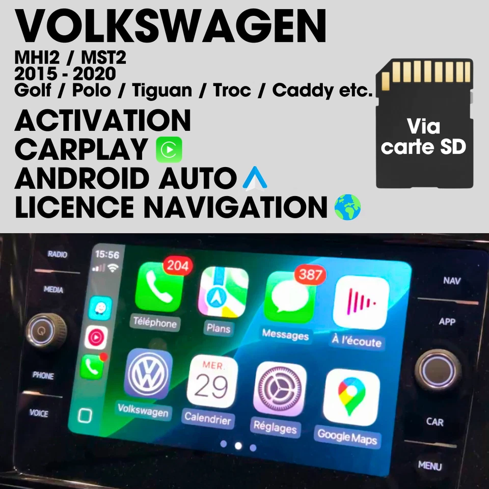 Activation Apple CarPlay | Volkswagen MST2 Delphi & Technisat - Image 1 of 2