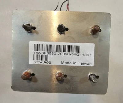 Dell Heatsink  TW-0F3550-70090-54Q-1867   REV A00     NEW / UNUSED - Image 1 of 4