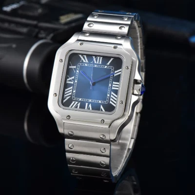No Logo Blue Sterile Square Sapphire Glass 38mm NH35 Automatic Mechanics Watches - Image 1 of 4