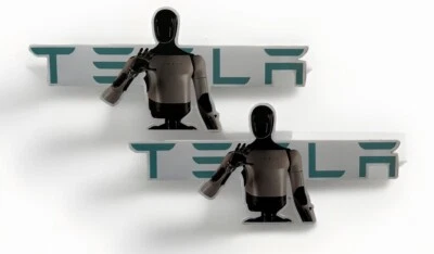 Pegatinas robot Tesla 9” Optimus pegatina Tesla Bot pegatinas Cybertruck SpaceX Joe Foto 1 de 4