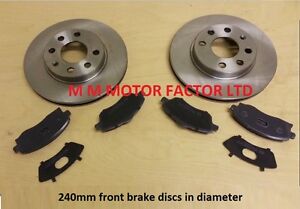 FOR VAUXHALL COMBO VAN 1.2 1.3 CDTI 1.7 DTI FRONT VENTED BRAKE DISCS AND PADS