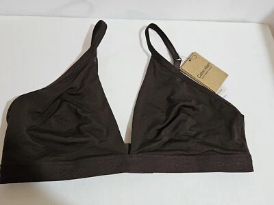 Calvin Klein ~ Top de natación de bikini triángulo ~ Marrón ~ Mujer XL ~ Nuevo con etiquetas Foto 1 de 4