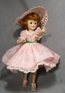 Vintage Cosmopolitan Outfit for Miss Ginger Doll - Pink Dotted Swiss w/Hat