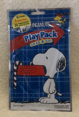 Bendon Peanuts Snoopy Play Pack Grab & Go Party - Favor / Travel - NIP - Image 1 of 2