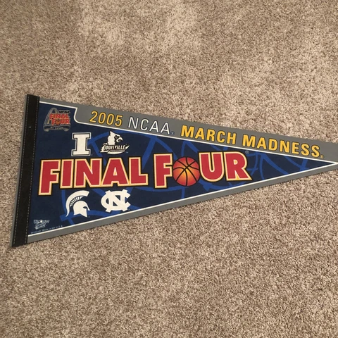 University of Louisville Cardinals Basketball Felt Pennant Wincraft 2005 Final 4 Cover