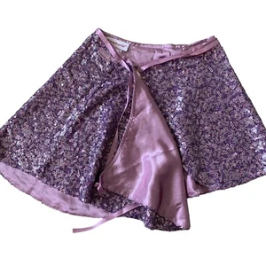 American Girl Isabelle Purple Sequin Dance Wrap Skirt Girls Size 10/12 medium - Picture 1 of 10