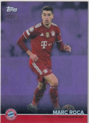 Topps Bayern Munich Team Set 2022 Marc Roca Pink Parallel 9/70 - Image 1 of 2