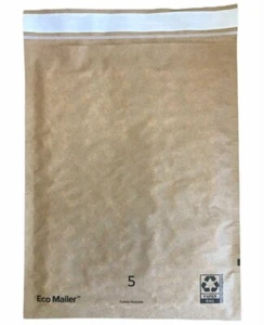 100 12"x15" Recyclable Padded Mailers Eco Friendly Envelope Self Seal Tear Strip - Picture 1 of 3