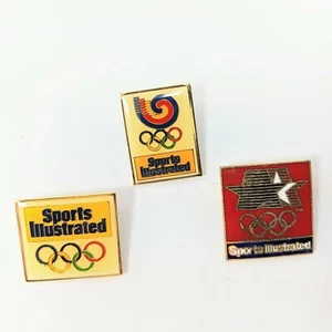 Lote de 3 prendedores patrocinadores olímpicos Sports Illustrated - Imagen 1 de 3