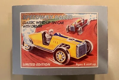 Schylling Toys Speedway amarillo cuerda Tin Racer 2003 nuevo en caja Foto 1 de 3