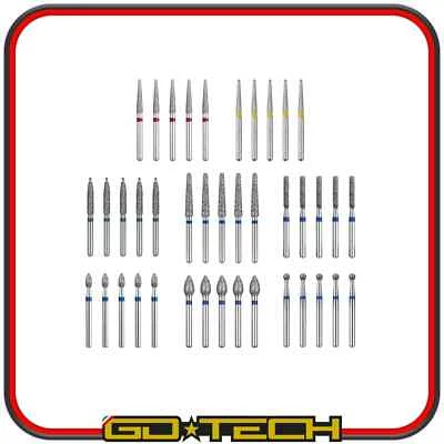 40 FRESE DIAMANTATE 1.6 mm PUNTE FRESINO ANGOLARE per LAVORAZIONE CILINDRI 2T - Image 1 of 4