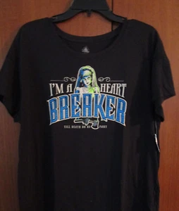New Disney Parks Haunted Mansion Heart Breaker Tee XL Poly Rayon Elastane B47L27 - Bild 1 von 5