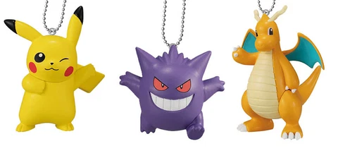 Pokemon Swing Keychain Figure Vol 2 Bandai Gashapon Gengar Dragonite set of 3 Cover