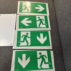 Orlight Emergency Exit Spear Signs 4pcs