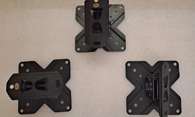 USX MOUNT TV/monitor Wall Mount Monitor Bracket (XMS002) in Black  - pack of 3 - Image 1 of 4