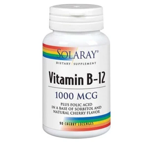 Vitamin B-12 With Folic Acid Lozenges Natural Cherry 90 - Picture 1 of 1
