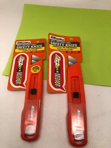 Allway ARK 07102 Self Retracting Safety Knife Box Cutter Utility Knife (lot 2pc) - Picture 1 of 4