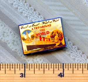Puppenhaus Miniatur Größe 20er Jahre REISE UM DIE WELT Brettspiel BOX - Bild 1 von 2