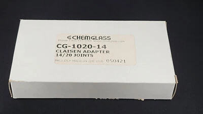 Chemglass Claisen Adapter, 14/40 Inner & Outer Joints, #CG-1020-14, NEW - Image 1 of 2