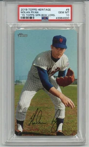 2019 Topps Heritage 1970 Topps Super Box Loaders #9 Nolan Ryan PSA 10 LOW POP 23 - Bild 1 von 2