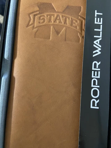 Mississippi State Bulldogs Embossed Leather Roper ( Long ) Wallet  by Rico   C Cover