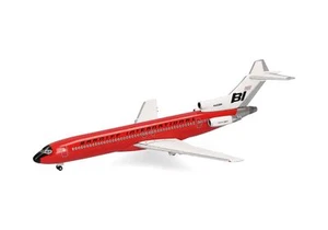 HERPA - BOEING 727-200 Braniff International Solido Rosso - 1/500 - HER537551 - Foto 1 di 5