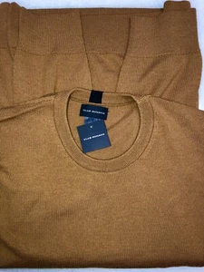 CLUB MONACO Premium Abingdon Merino Wool Burnt Crewneck Sweater Size Small $169 - Picture 1 of 10
