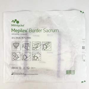 1 Large Mepilex Border Sacrum 8.7 x 9.8 in / 22 x 25 cm Exp 08/2024 - Picture 1 of 2