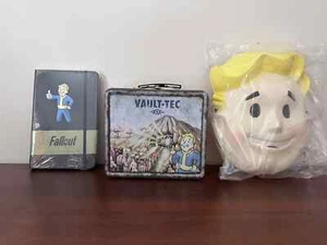 Fallout Vault Boy Mask, Collector's Edition Vault-Tec Lunchbox, and Journal - Picture 1 of 18