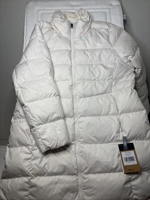 Abrigo parka de plumón para mujer The North Face Metropolis Gardenia blanco talla grande 2X Foto 1 de 4