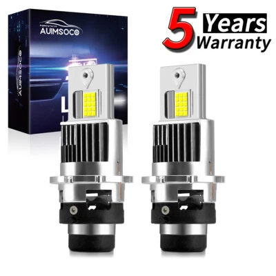 2x D2S D2C D2R LED Headlight Kit White Bulbs For BMW 650i 2006-2007 Super Bright Foto 1 de 4