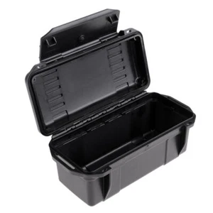 Stoßfeste Aufbewahrungsbox Werkzeugkiste Wasserdicht Werkzeugkoffer Schwarz - Picture 1 of 10