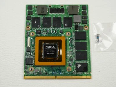 Nvidia GeForce GTX 280M 1GB DDR3 SLI G92-761-B1 Original Alienware M17X 0X648M - Bild 1 von 3