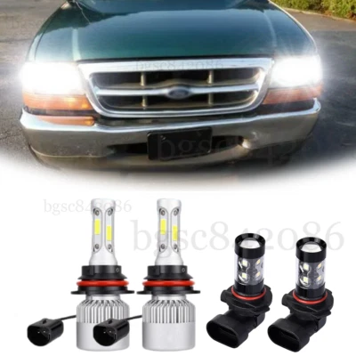 Kit combinado de bombillas antiniebla H&L faros LED 6000K para Ford Ranger 1998 1999 2000 Foto 1 de 4