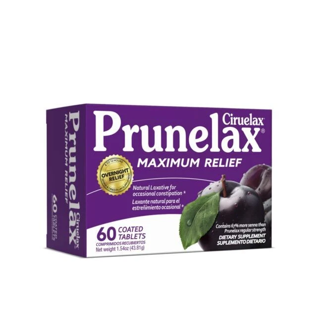 Prunelax Extra Strength Dietary Supplement - 60 Tablets (Pack of 2)