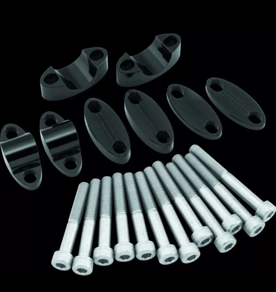 Elevadores de manillar de aluminio BikeMaster 1-1/8 pulgadas - negro 151989 Foto 1 de 1