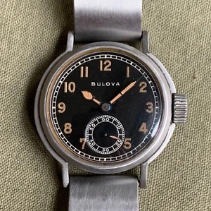 1944 Bulova ORD. DEPT. 10AK US Military Issued WWII Stainless Steel Wristwatch - Picture 1 of 11