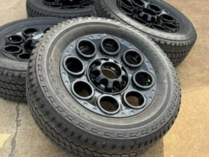 2024 Ford F250 Black wheels F350 Rims Bridgestone AT LT275/65R20 tires 98% - Picture 1 of 5